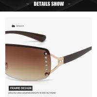 Gafas de Sol de Lujo Y2K Diseño Retro para Mujer Ideal para Acampar, Ciclismo, Pesca Sin Marco - details 6
