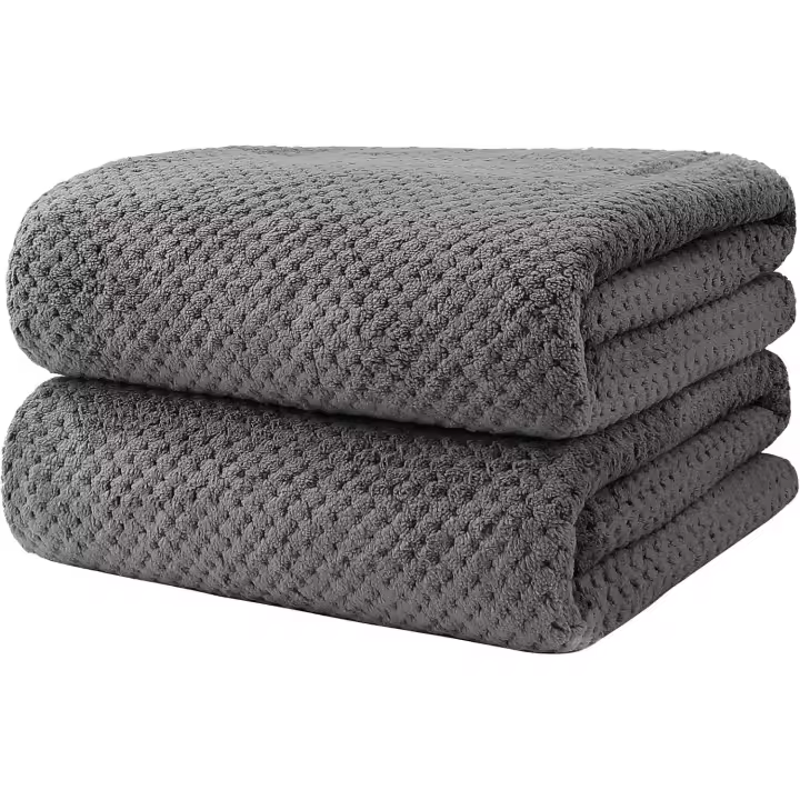 Toallas de baño de microfibra súper suaves y absorbentes Juego de 2 piezas (70 x 140cm)toalla playa grande FitnessMulti colores disponibles - 1