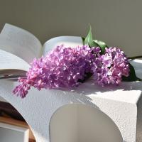 Flor Lila de silicona Artificial rosa, púrpura, 75 Cm, plantas artificiales de imitación, simulación de flores falsas de plástico, adornos para el salón - details 9