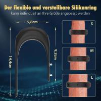 Leten anillo ajustable hombres anillo vibrador 10 vibración masculina eyaculación retardada juguete sexual adulto para parejas Sexshop - details 9