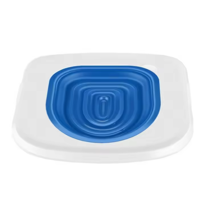 Asiento de entrenamiento de inodoro para gatos, asiento de plástico Universal ligero, extraíble, tipo abierto, accesorios para mascotas, estera para caja de arena para gatos - 1