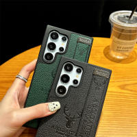 Funda de Teléfono de Cuero Sintético Minimalista para Samsung Protectora de Cámara con Correa de Muñeca - details 5