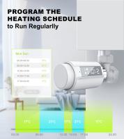 GIRIER-Válvula de radiador termostático inteligente TRV, controlador de temperatura programable ZigBee, termostato inteligente, compatible con Alexa - details 4