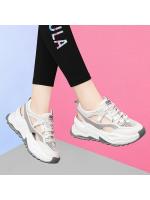 Moda coreana, sandalias gruesas tipo muffin para mujer, verano 2025, nuevas, huecas, transpirables, deportivas, informales, rojas. - details 2