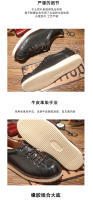 Zapatos de cuero vacuno puro de alta gama, zapatos casuales de suela blanda para hombre - details 9