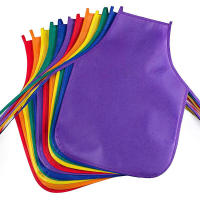 Unisex colorido niños liso tela no tejida pintura hornear niños manualidades cocina juego cocina babero delantal - details 5