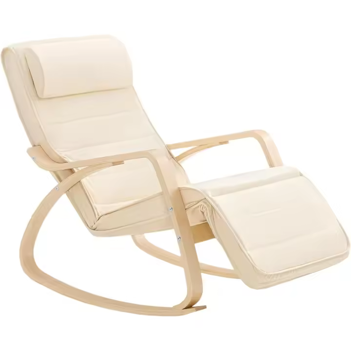 Silla de Relax Reposapiernas Sillón de Relax Ajustable 50 x 80 x 90 cm - 1