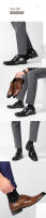 Zapatos de vestir casuales de cuero tallado de tres partes - details 9