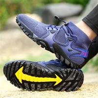 Nuevos zapatos transpirables para deportes al aire libre, senderismo, buceo, zapatos voladores para hombres y mujeres, resistentes al desgaste, antideslizantes, talla grande 36-47 - details 3
