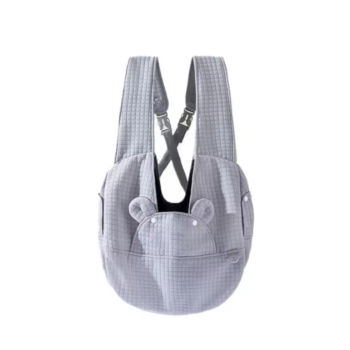 Bolsa de transporte creativa para gatitos, transportador frontal portátil de gran capacidad para perros, mochila ajustable manos libres para mascotas - 1