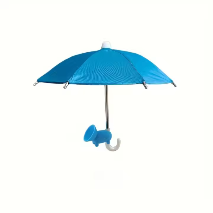 Paraguas Móvil Mini Con Soporte De Succión De Cerdo Universal Para Exteriores Sombrilla Antigolpeante Y Anti-reflejo Material De Poliéster - 1