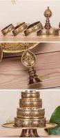 Placa de manzha pura de siete, brújula de mancha tallada hecha a mano en Nepal, pequeña, mediana y grande, regalo de cobre púrpura de estilo tibetano - details 4