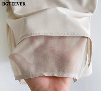 BGTEEVER Chic Elegant High Waist Ladies Solid Mermaid Skirts Spring Summer Fashion Ladies Slim Package Hip Mid-Length Skirts - details 24