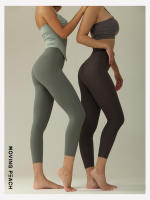 MOVING PEACH Pantalones de Capri Deportivos para Mujeres Cintura Alta Amigables con la Piel para Entrenamiento en el Gimnasio con Bolsillo Oculto Material Exterior 75% Nylon + 25% Spandex Adecuado para Yoga y Extensión - details 3