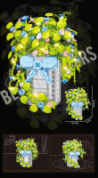 Ladrillos creativos para colgar en la pared, flores eternas Moc, bloques de construcción, orquídeas, peonías, juguetes de moda con luz, regalos para niñas - details 3