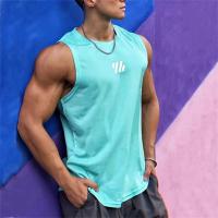 Chaleco de gimnasio de verano para hombre, camisa de malla de alta calidad, camisetas sin mangas, camisetas sin mangas para correr, chaleco deportivo para Fitness, ropa para hombre 2025 - details 3