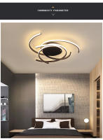 Lámpara de Techo Moderna TOMAXIN 75CM con 3 Cambios de Color y Dimitable para Sala de Comedor Dormitorio Iluminación del Hogar Material de Cuerpo de Aluminio Tipo de Vela LED Control Remoto - details 2