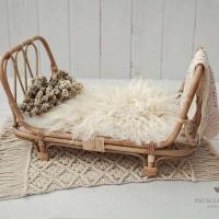 Accesorios recién nacido, cama de ratán, silla, Moisés, estudio de fotografía, accesorios para bebé - details 3