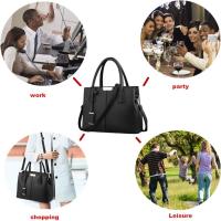 Bolso Bandolera Mujer Bolsos Mujer de Cuero PU Casual Bolso Shopper Bolso de Hombro Bolsa Tote Gran Capacidad - details 2