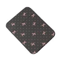 Espejo de escritorio de cuero Pu, espejo cosmético compacto, espejo de tocador con lazo rosa, espejo de maquillaje de bolsillo plegable delicado, decoración del hogar - details 4