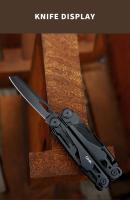 1 multiherramienta GHK 22 en 1 con cuchillo plegable, alicates, cortador de cables, tijeras, sierra, clip para cinturón, alicates, llave hexagonal múltiple - Acero inoxidable - Para hombres - Ideal para trabajo, EDC, camping, mochilero, supervivencia - Gr - details 19