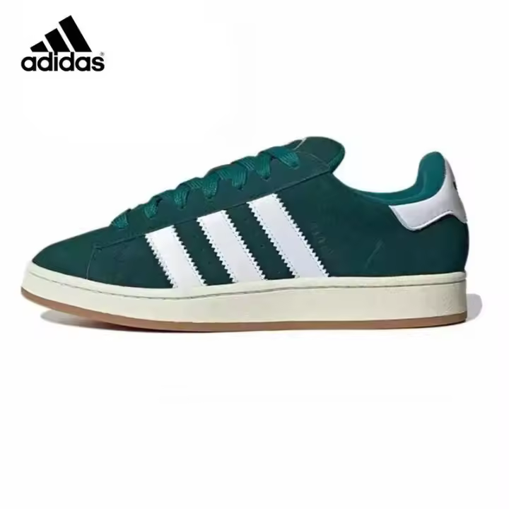 Leten Campus 00s Zapatos bajos para hombres y mujeres, calcomanía de zapatillas deportivas informales de color negro con núcleo casi amarillo - 1