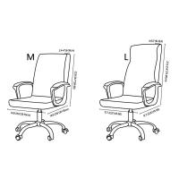 Funda elástica para silla de oficina, funda elástica geométrica para asiento de juegos, lavable, antideslizante, giratoria, para silla de ordenador, 1 ud. - details 0