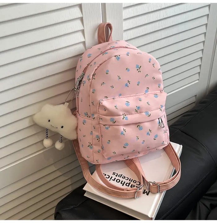 mochila, mochila, escuela secundaria, huhu, floral, mochila, lindo, estudiantes universitarios, nuevo estilo, gran capacidad - 1