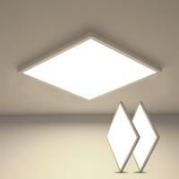 Goeco Lámparas Techo LED 2pcs Ultradelgada 2700LM 4500K Blanca Neutral Instalación de Montaje Semi-Flush Efficiente con Lentes LED 30CM IP44 - details 1
