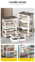 Caja de almacenamiento plegable de plástico de alta calidad, juguetes, refrigerios, ropa, dormitorio, sala de estar, con una funcionalidad especialmente fuerte - details 4