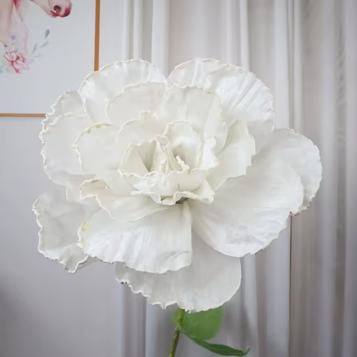 Flor Artificial de terciopelo para decoración de jardín, rosa de imitación hecha a mano festiva, accesorios de fotografía, 50cm, nuevo - 1