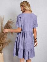 Pantalón corto informal holgado de manga con volantes de verano, minifalda ligera y elegante para fiestas en la playa 2024 - details 26
