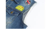 Chaleco vaquero sin mangas cómodo para hombre, ropa Retro de algodón para primavera/verano, fabricado en China - details 4