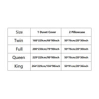 Juego de funda de edredón de satén, suministros de ropa, fundas de almohada edredón 1 funda de + 2, 3 piezas - details 1