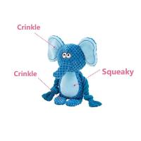 Juguete interactivo de peluche para perros pequeños, relleno, indestructible, resistente a mordeduras, sonido, cachorro, sonajero para perros chirriantes, suministros de juguetes para mascotas - details 1