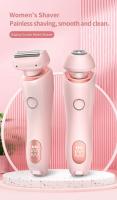 Maquinillas de afeitar eléctricas para mujer, afeitadoras faciales 2 en 1 para Bikini, depilación para axilas, piernas, recortador corporal para mujer, resistente al agua IPX7 - details 4