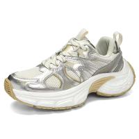 Nuevas mujeres lujosas, gruesas y de alta calidad con un aumento de altura de 6 centímetros. Zapatos deportivos de moda de marca con plataforma para niños. - details 6
