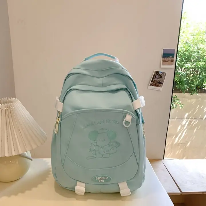 Estudiantes universitarios, chicas, ocio, viajes, mochila, niña, linda, mochila, fresco y dulce - 1