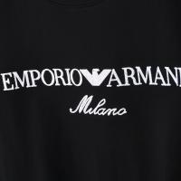 Camiseta Deportiva de Algodón Puro para Hombres Cuello Redondo, Estampado de Logo Delantero, Estilo Básico Casual para el Verano - details 3