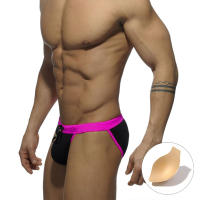 Calzoncillos de baño triangulares para hombre, bañador Sexy, pantalones cortos de playa, bañador Sexy, Bañador estampado para surf - details 15
