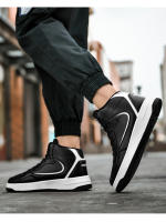 Zapatillas altas de marca para hombre, zapatos de baloncesto antideslizantes, zapatos de tenis transpirables, zapatos deportivos de cuero cómodos, zapatillas Unisex - details 9