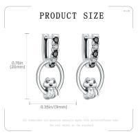 Pendientes de plata con forma de animal, pendientes de pinza para el pelo de serpiente y colibrí, pájaro fénix inmortal, hermosos regalos de joyería para - details 21