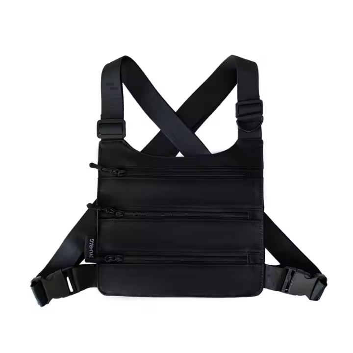 Bolso de Pecho Unisex de Tres Capas Estilo Hip-hop Paquete Táctico Multifuncional - 1