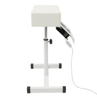 Silla de pedicura móvil, silla para el cuidado de los pies con succión, taburete de salón, reposapiernas ajustable en altura, reposapiés, reposapiernas para reposapiernas, salón de belleza y salón de uñas, 31 x 28 x 45 cm (blanco) - details 3