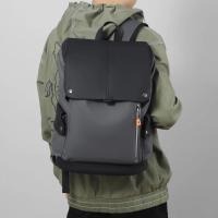 Mochila para ordenador portátil de cuero PU impermeable para hombre, mochila grande para ordenador de negocios, mochila urbana para hombre, carga USB - details 15