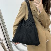 Bolso De Hombro Vintage Tejido Con Agujeros Para Mujer Gran Capacidad Bolso De Compras Bohemio Veraniego Para Playa Y Viajes - details 7
