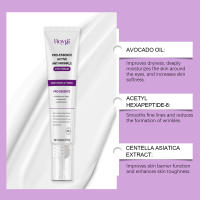 Crema para ojos reafirmante portátil, 20g, antiarrugas, firme, se desvanece, líneas finas, ojeras, antihinchazón, brillo e hidratación, crema para ojos - details 6