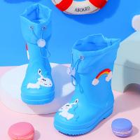 Botas De Lluvia Infantiles Dibujos Animados Con Cordón Elástico Impermeables Antideslizantes Para Niños Y Niñas Viaje Al Aire Libre Todas Las Estaciones - details 11