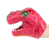 Juguete de Vinilo Suave para niños, títere de dinosaurio TPR, cabeza de Animal, marionetas de mano, juguetes para niños, regalo - details 11