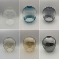 Pantalla de lámpara de repuesto Irregular para lámpara de araña, cubierta de luces geométricas de ADN, de color verde claro, gris y ámbar - details 0